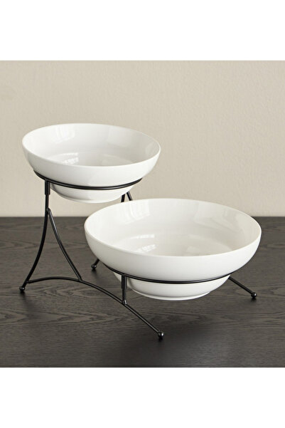 Generic Veton 2-Piece Porcelain Bowl with Stand