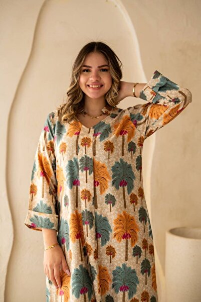 Greenko Palm jalabiya with a subtle touch to suit your elegance