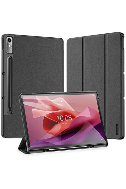 Dux Ducis Husă Domo Smart Sleep pentru tableta Lenovo Tab P12 12.7" - neagră