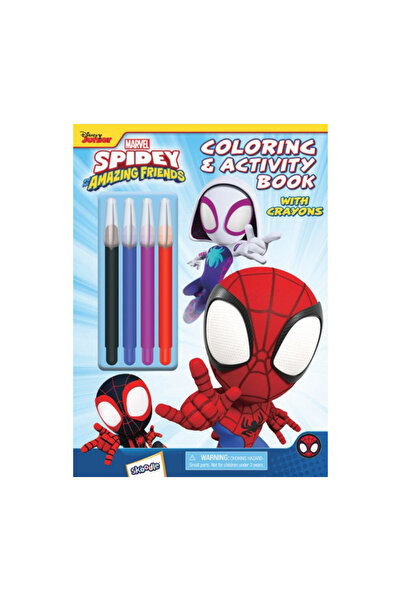 Marvel - Spidey Coloring & Activity Book + Twisted Silk Crayons