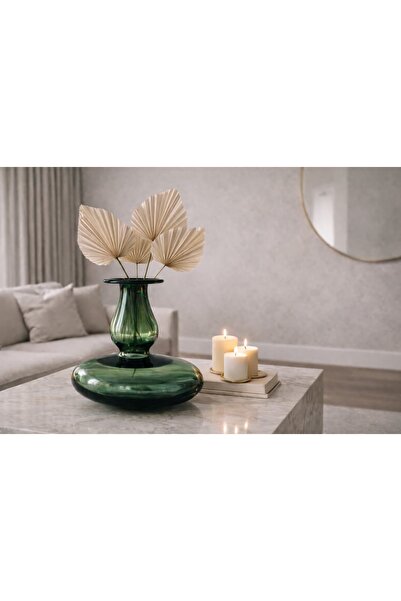 Ruum Store By Doğtaş Hürrem Füme Yeşil Cam Vazo