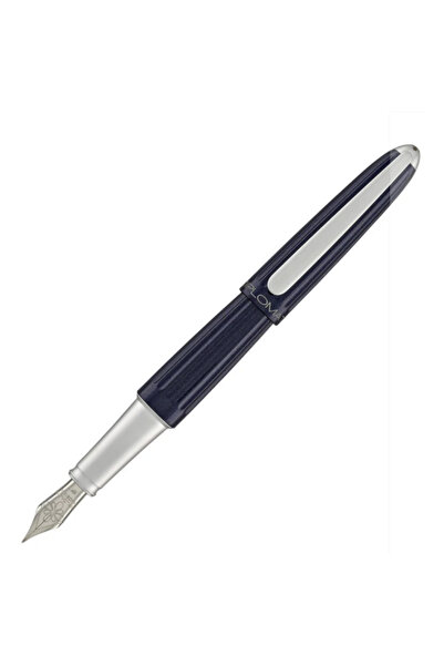 Diplomat Stilou Aero, cu penita M, din otel inoxidabil - midnight blue