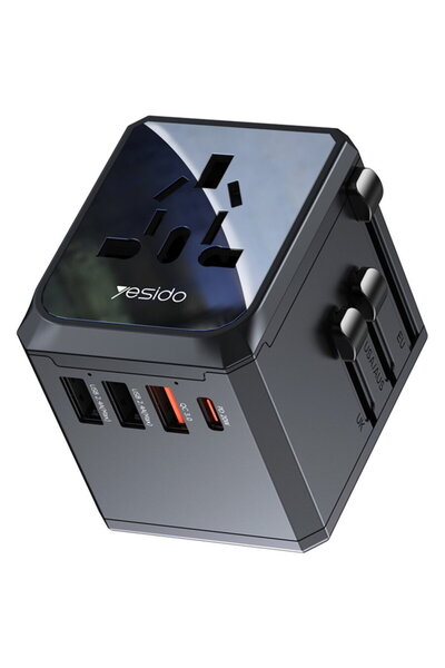 Yesido Tip-C, 3x USB-A - (MC24) - Negru