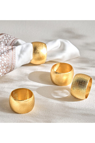 DAHAB 4-Piece Napkin Ring Set - 5 cm