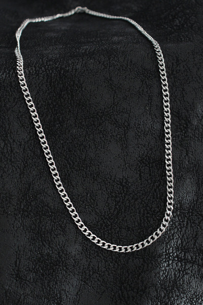 Derya Kurşun 316L Steel Classic Chain Model Silver Color Men's Necklace