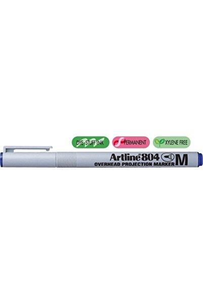 artline OHP Non-Permanent marker 804, varf mediu - 1.0mm - albastru
