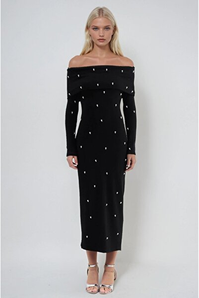 Lijuri Сукня з трикотажу з перловим коміром Madonna 2013