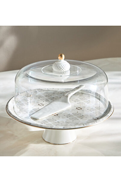 Nur Domed Cake Stand with Server - 32 cm