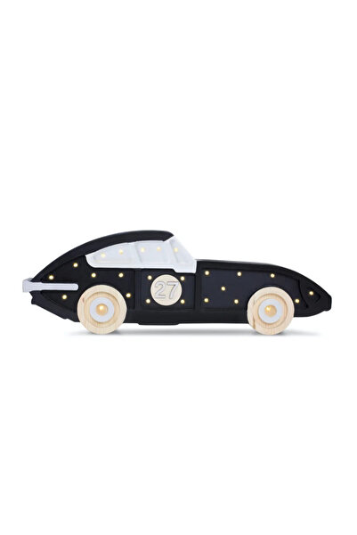 Generic Race Car Lamp Wooden Night Light for Kids Room