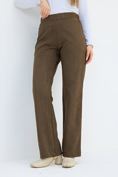 KADEEM Velora Suede Trousers - 8888