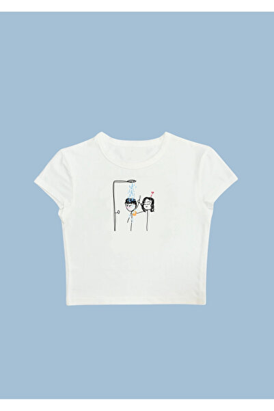 CHILL AND OUT Kız Arkadaşına Hediye Crop Tee