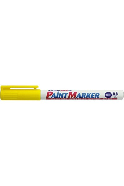 artline Marker cu vopsea 444XF, corp metalic, varf rotund 0.8mm - galben