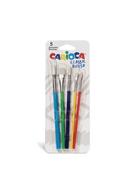 CARIOCA Set of 5 brushes, various sizes,