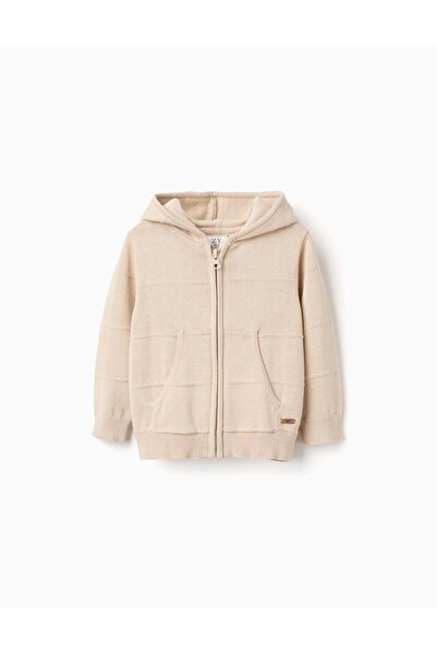 Ziddy CARDIGAN KNITTED, LIGHT BEIGE, 24/36M