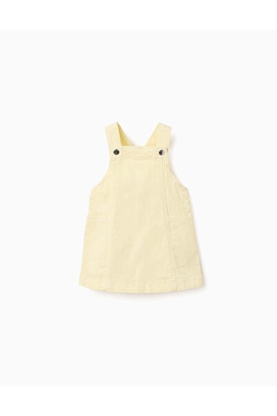 Ziddy PINAFORE SKIRT TWILL, LIGHT YELLOW, SMS