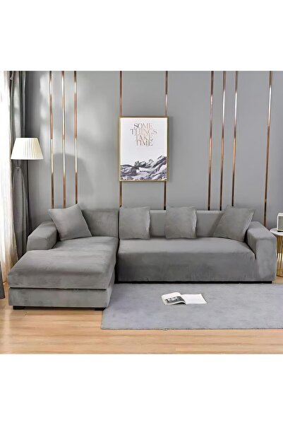 trendyhome Elastic Corner Cover, Velvet, UNI