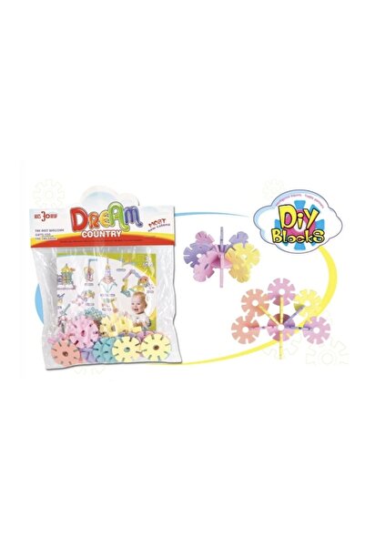 OEM Educational Construction Set, 24 Pieces, Pastel Discs, Multicolor