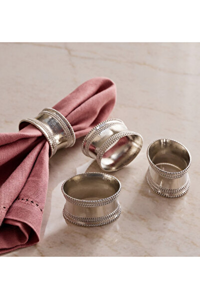 DANİ 4-Piece Napkin Ring Set - 4 cm