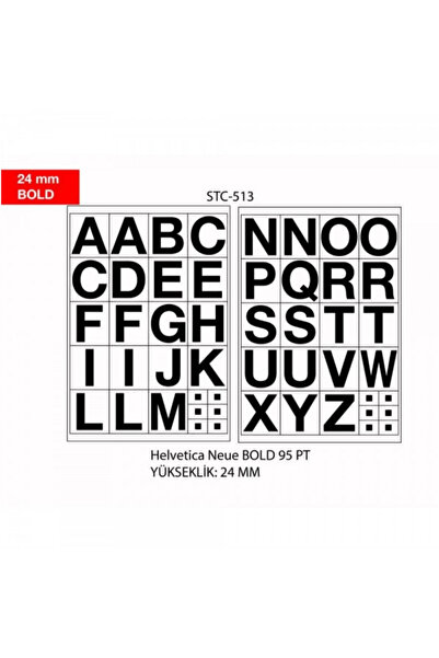 Cif Number labels, 0-9, 2 sheets/set, TANEX - 24mm bold