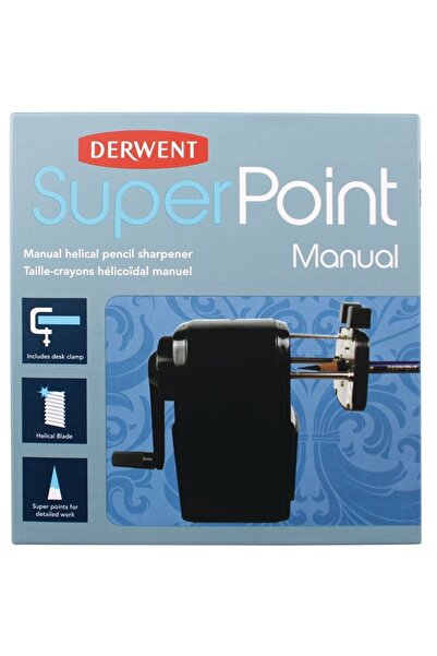 Derwent Professional pencil sharpener, manual, for pencils up to 8 mm, clip