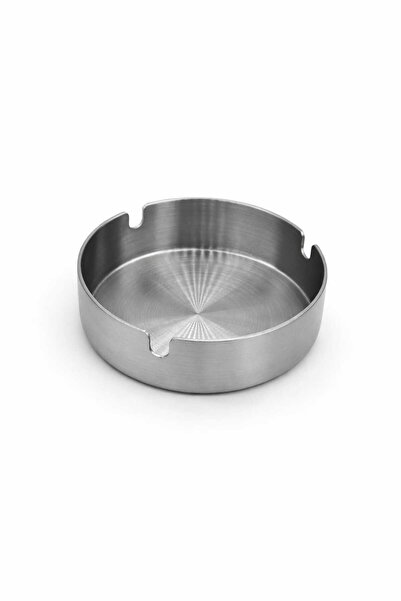 BRANCO TASARIM Stainless Steel Ashtray, Round Ashtray 10 cm