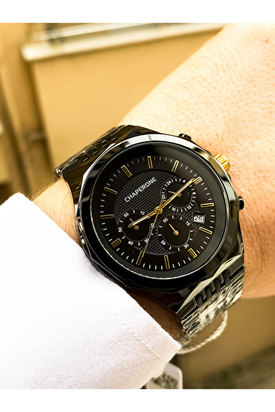 Chaperone C2266 Original Waterproof Black Color Men's Wrist Watch with 24 Mon...