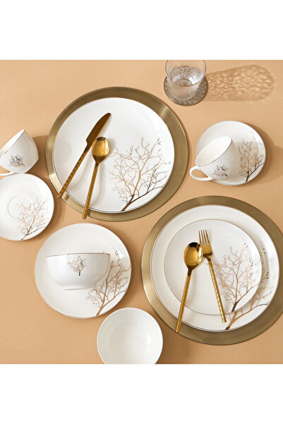 TRİNİTY 20-Piece New Bone China Dinner Set - Serves 4