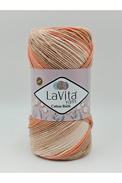 LaVita Yarn Cotton Batik Hand Knitting Yarn 60% Cotton 40% Acrylic 100Gr (Cb1...