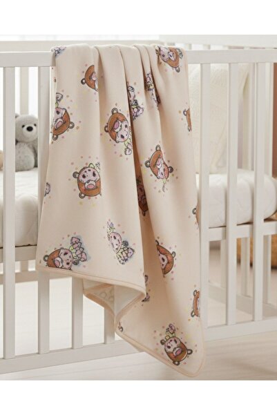 Ege Bebek Unisex Baby Printed Polar Fleece Baby Blanket (Width:77Cm Length:87...