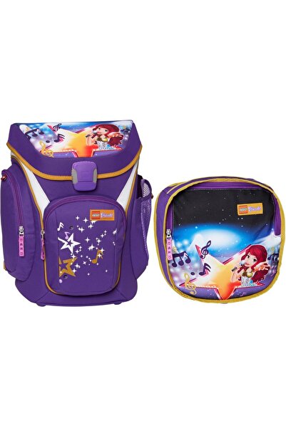 LEGO Ghiozdan scoala Explorer + sac sport, Core Line - design mov Friends Pop...