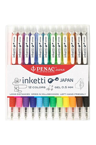 PENAC Set 12 pixuri cu gel Inketti - culori asortate
