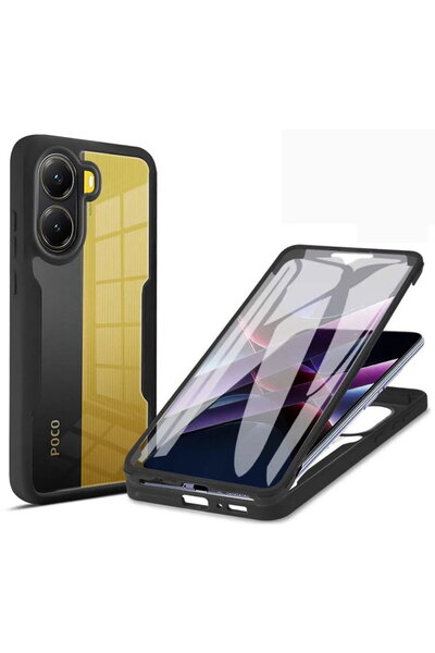 Techsuit Husa pentru Xiaomi Poco X7 Pro + Folie - ColorVerse 360 Series - Black