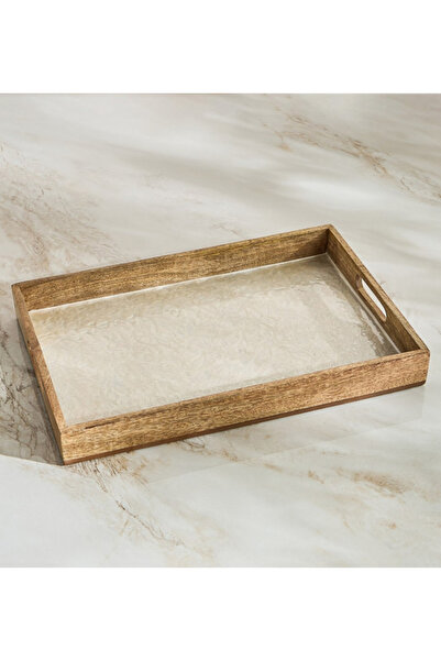 SADAF صينية تقديم خشبية