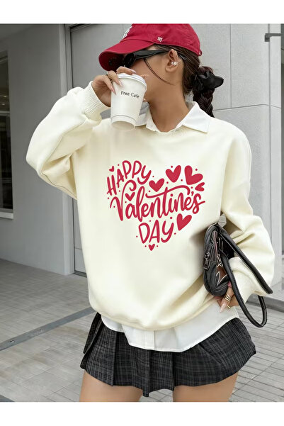 İSMTEXS Hanorac unisex cu decolteu în formă de inimă, cu imprimeu sportiv, de...