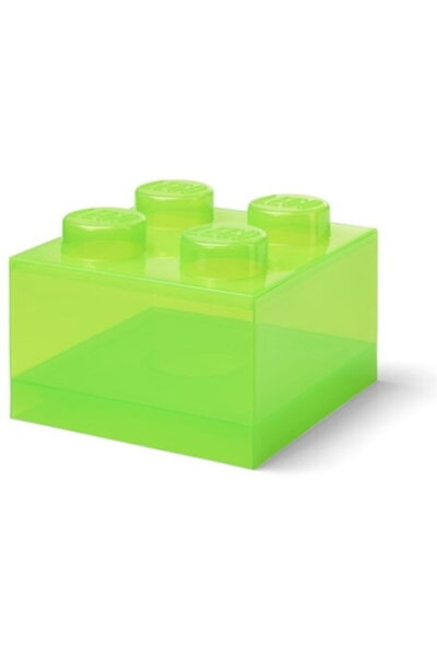 LEGO CДѓrДѓmidДѓ de depozitare 4 cu capac TRANSNEON VERDE