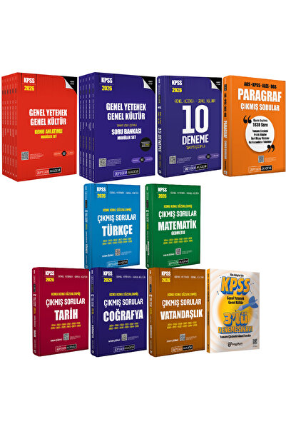 Pegem Akademi Yayıncılık 2026 KPSS Lisans Konu Anlatımlı 6Kitap-Çözümlü Soru ...