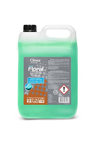 Clinex Detergent lichid pentru curatarea pardoselilor, 5 litri, Floral Ocean