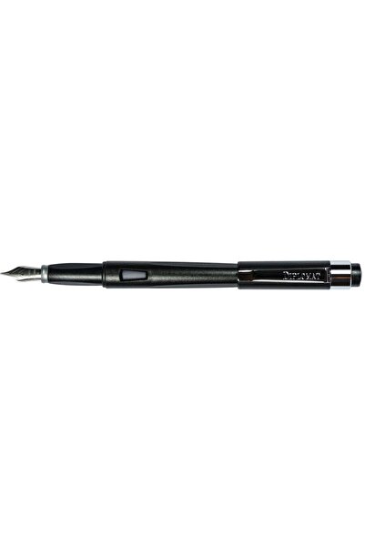 Diplomat Magnum - Crow Black - stilou cu penita B, din otel inoxidabil