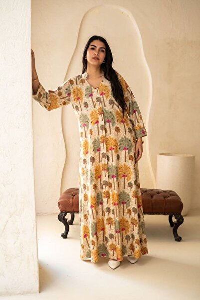 Greenko Palm jalabiya with a subtle touch to suit your elegance