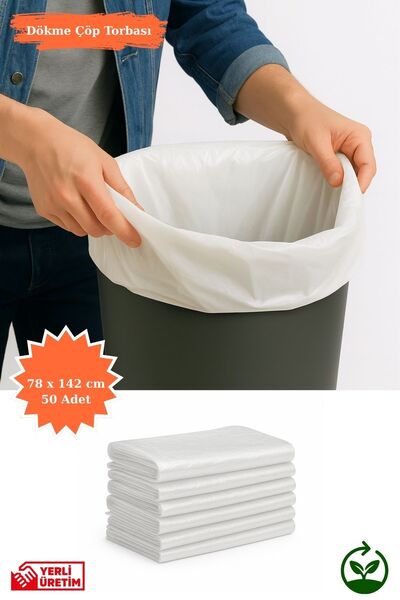 Plas+Plus Transparent Trash Bag Thick Durable Home Kitchen Business Office 78...