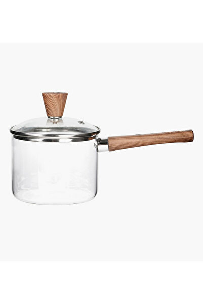 Generic Nayrah Borosilicate Tempered Glass Saucepan - 1.5 L