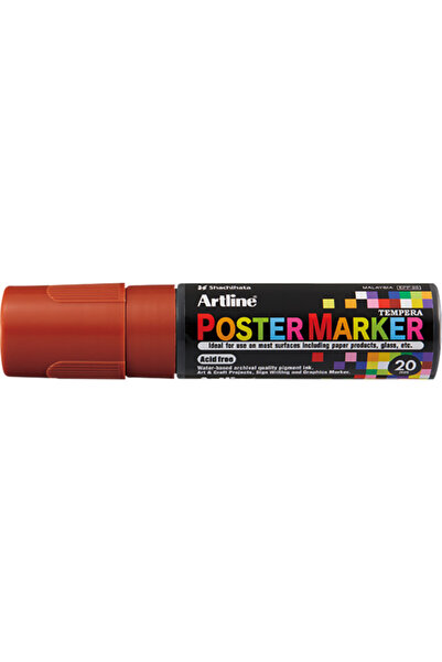 artline ARTLINE poster marker, plastic body, beveled tip 20mm - brown