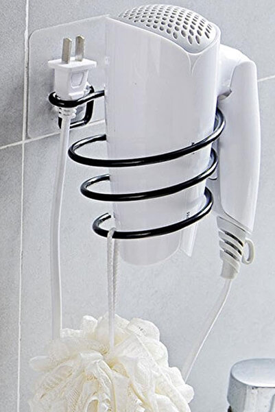 TechnoStation Portatif Siyah Fön Makinesi Askısı Saç Kurutma Makinesi Tutacağ...