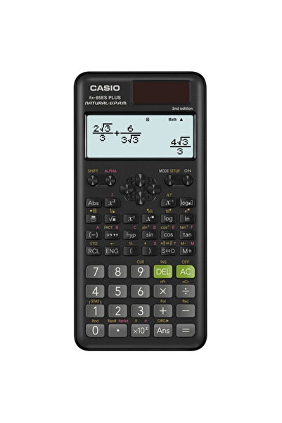 Casio FX-85ESPLUS-2 B CALCULATOR SCIENTIFIC 252 FUNCTIONS 77X162MM, CARDBOARD...
