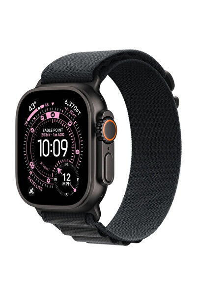 Apple Watch Ultra 3 Titanium, 1.98 inch, 5G, Black Alpine Loop