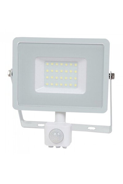 V-TAC REFLECTOR LED SMD 30W 6400K IP44 CU SENZOR MISCARE - ALB