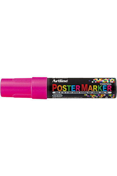 artline Marker pentru poster ARTLINE, corp plastic, varf rotund 6mm - roz flu...