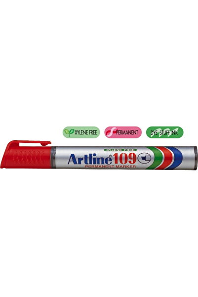 artline Permanent marker 109, corp plastic, varf tesit 2.0-5.0mm - rosu