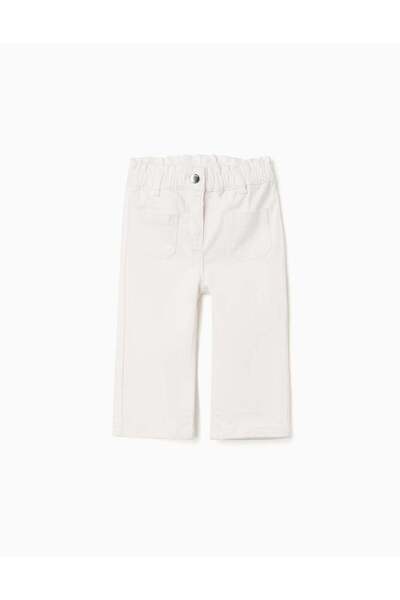 Ziddy بنطال من قماش التويل، أبيض، مقاس 24/36 شهرًا
