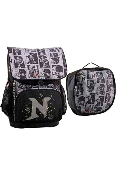 LEGO Ghiozdan scoala Optimo + sac sport, Core Line - design NinjaGo Shadow